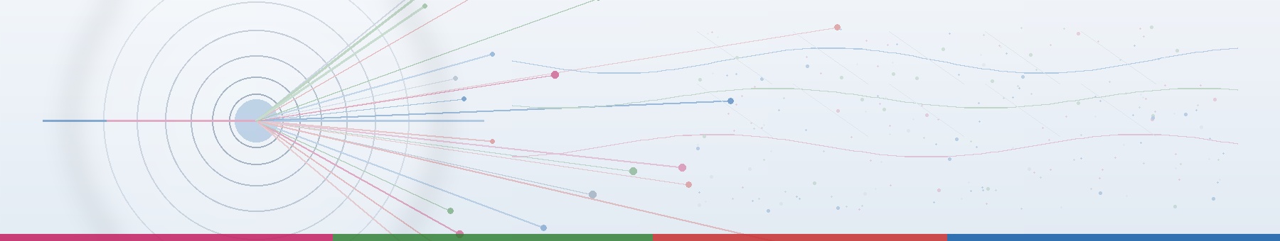 Abstract particle physics header banner